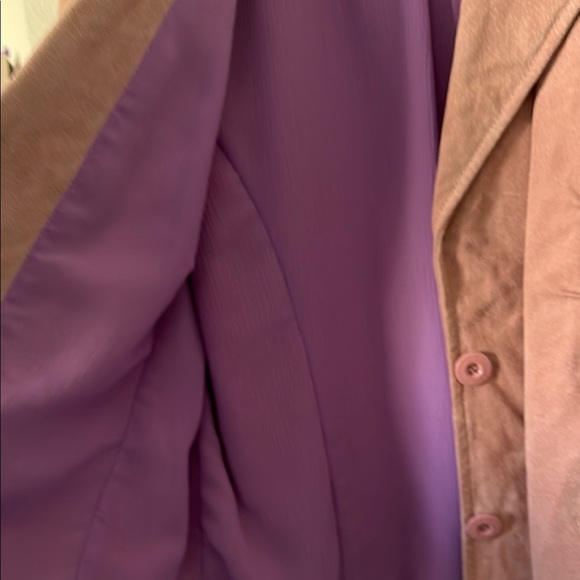 Wilsons Leather MAXIMA Dusty RoseSoft Leather Suede Jacket Size X-Large EUC - Picture 4 of 6